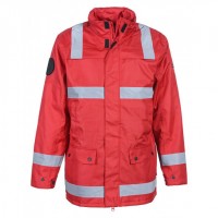 PARKA_SSIAP_ROUGE_Bandes_Rétro_réfléchissantes